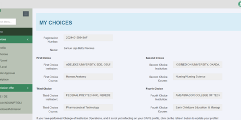 How to Check If Your Change of Course Has Reflected on JAMB Portal