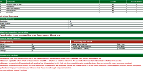 How to Calculate FUOYE Screening Point