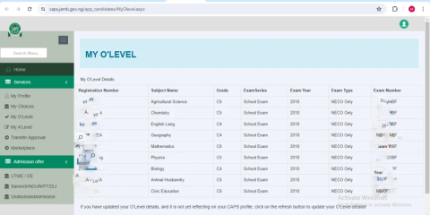 How To Check If Your O'level Result Has Been Uploaded to JAMB CAPS