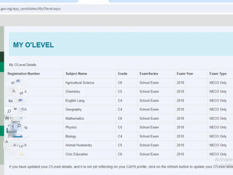 How To Check If Your O'level Result Has Been Uploaded to JAMB CAPS